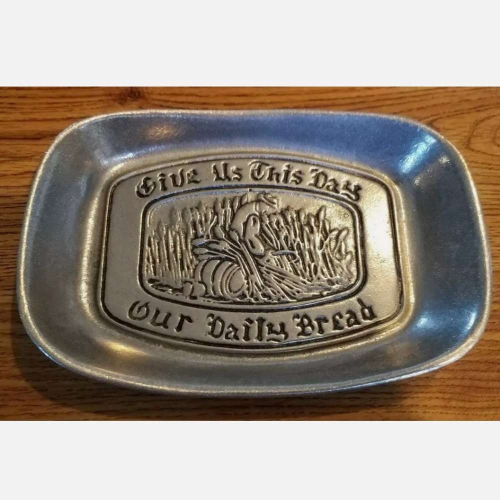 Pewter Bread Dish Tray